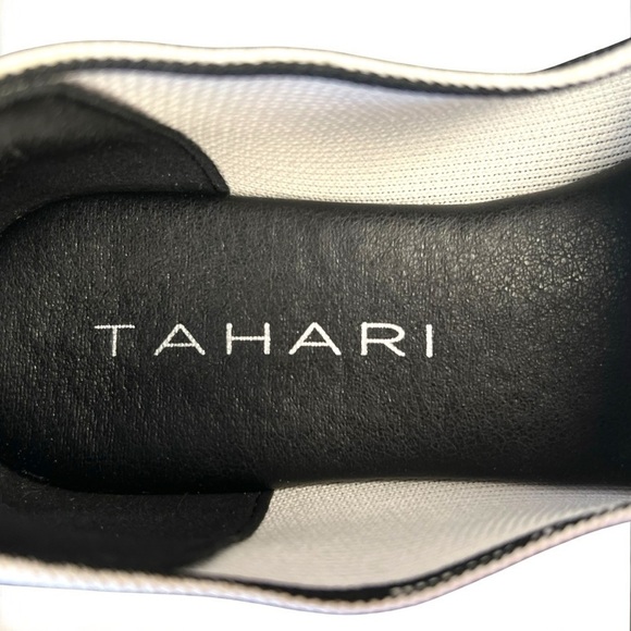Tahari Florentia Flats, Black and White with Tie Knot - Picture 6 of 10